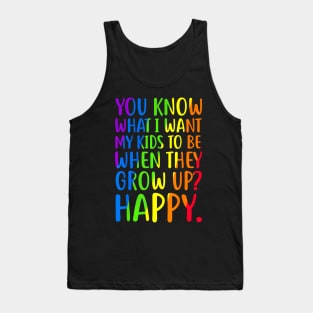 LGBT Awareness Parents Mom Dad Gay Pride Tank Top